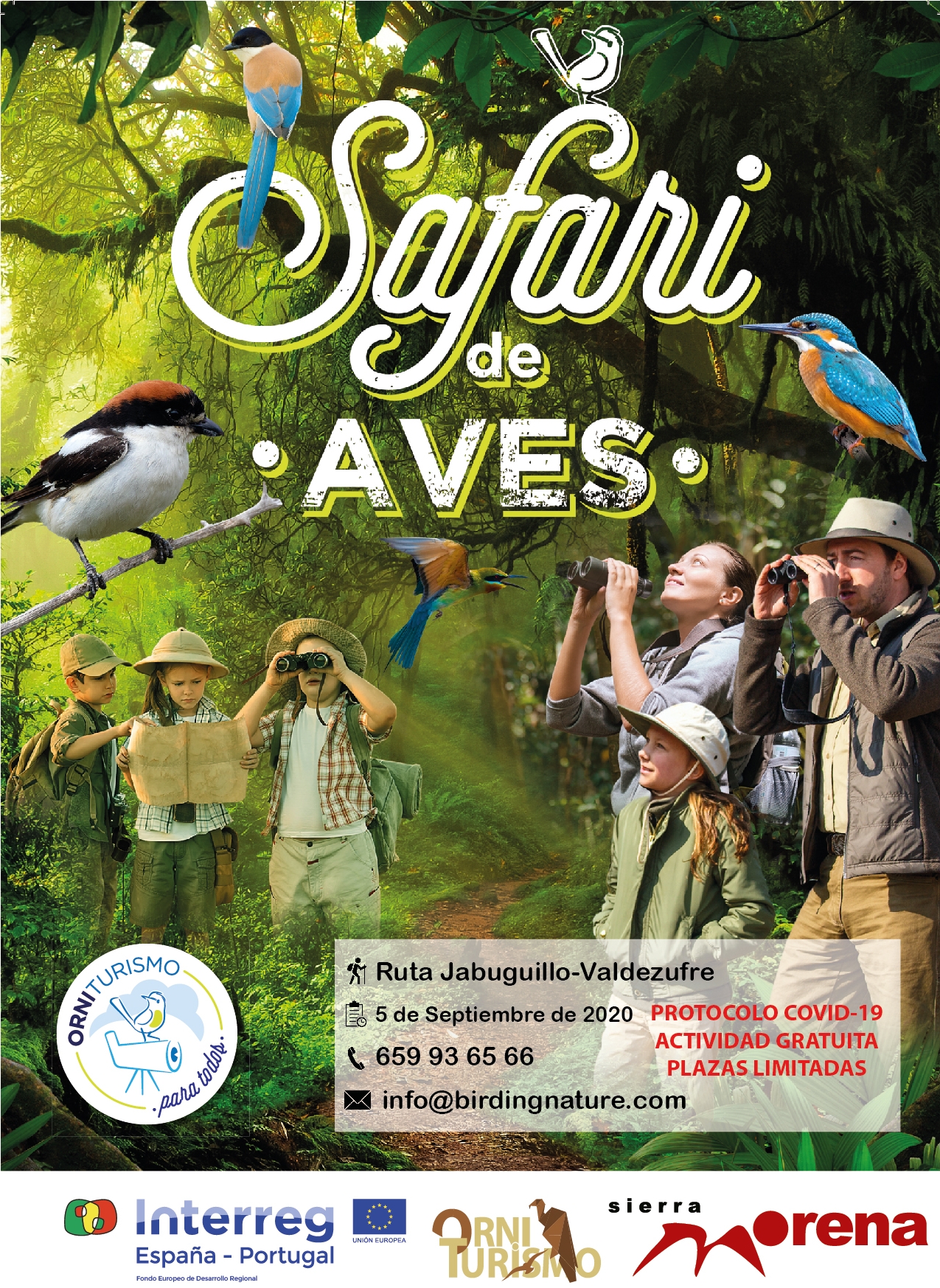 Safari de Aves. Ruta Jabugillo-Valdezufre (05/09/2020)